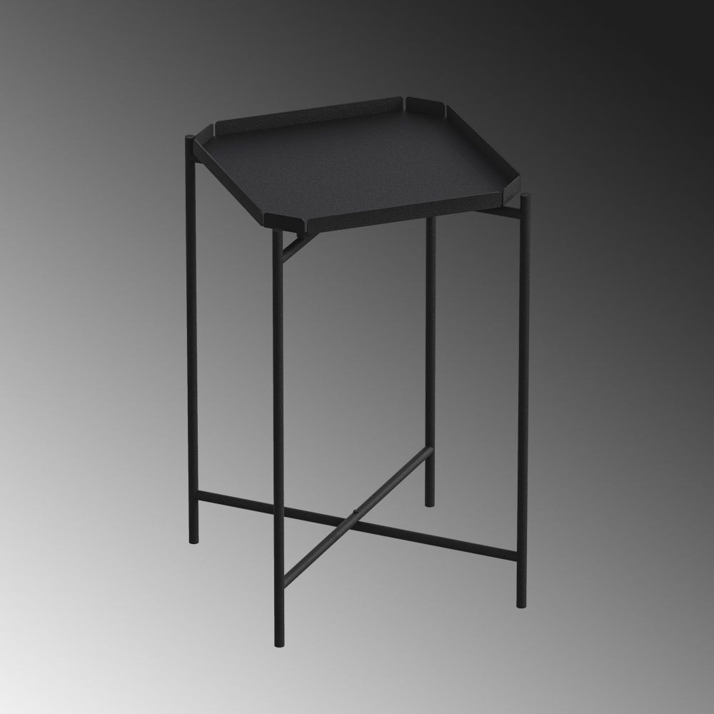 Kafa stol Shb-008 - Crni metalni stol slika 5