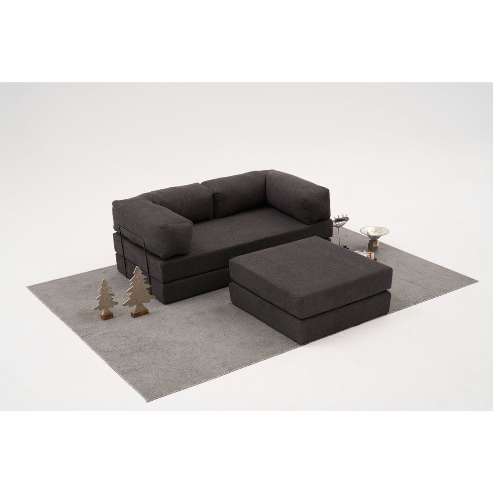 Comfort Mini - Antracitni Kutni Sofa slika 1