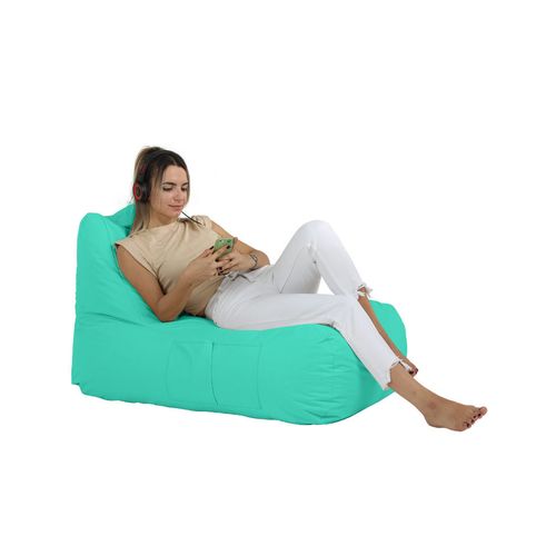 Atelier Del Sofa Vreća za sjedenje, Trendy Comfort Bed Pouf - Turquoise slika 5