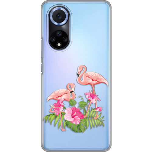 Torbica Silikonska Print Skin za Huawei Honor 50/Nova 9 Flamingo slika 1
