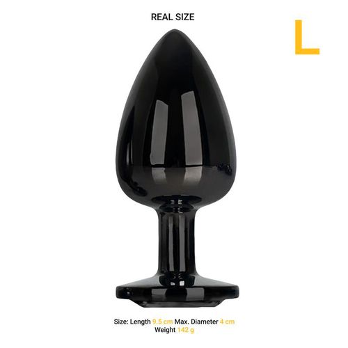 Afterdark Aluminium Blackgem Butt Plug S/M/L slika 14