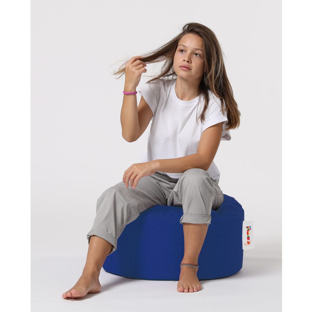 Plavi Okrugli Pouf - Vrtne Pufne slika 2