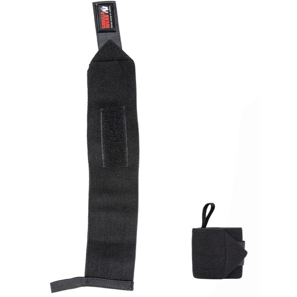 Gorilla Wear Steznici za zglobove BASIC, Crno/Crveni slika 2