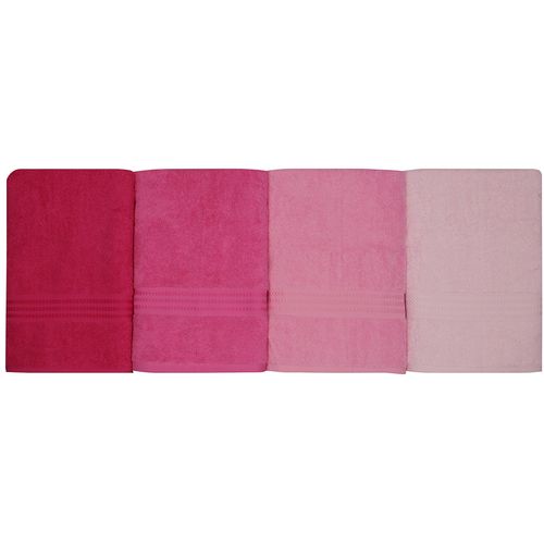 L'essential Maison Rainbow - Pink Light Dusty Rose Fuchsia Bath Towel Set (4 Pieces) slika 3