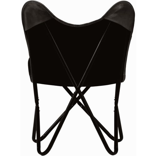 Leptir-stolica od prave kože crna dječja veličina slika 6