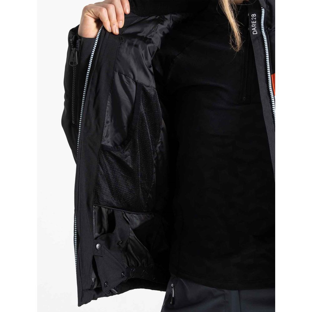 Dare2B Ženska jakna za skijanje Powder, Black/Quiet Blue slika 5