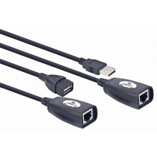 UAE-30M Gembird USB extender radi sa CAT5e ili CAT6 LAN kablom, 30m slika 1
