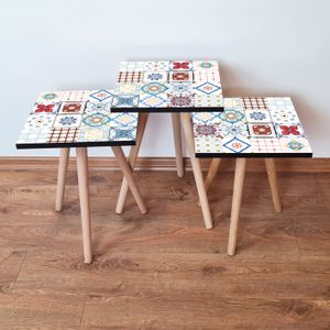 Set Stolića za Ugao (3 Komada) 3Shp398 - Višebojni