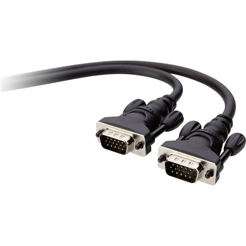 VGA priključni kabel  3.00 m crna 640 x 480 Pixel Belkin slika 2