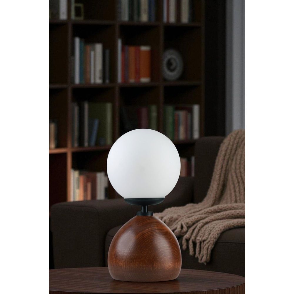 Lampa za sto 8898-3 bijela/crna/orah slika 1