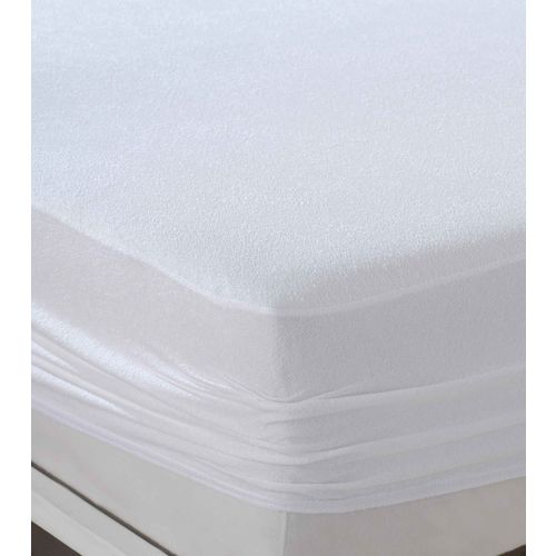 Alez Fitted (160 x 200) White Double Bed Protector slika 6