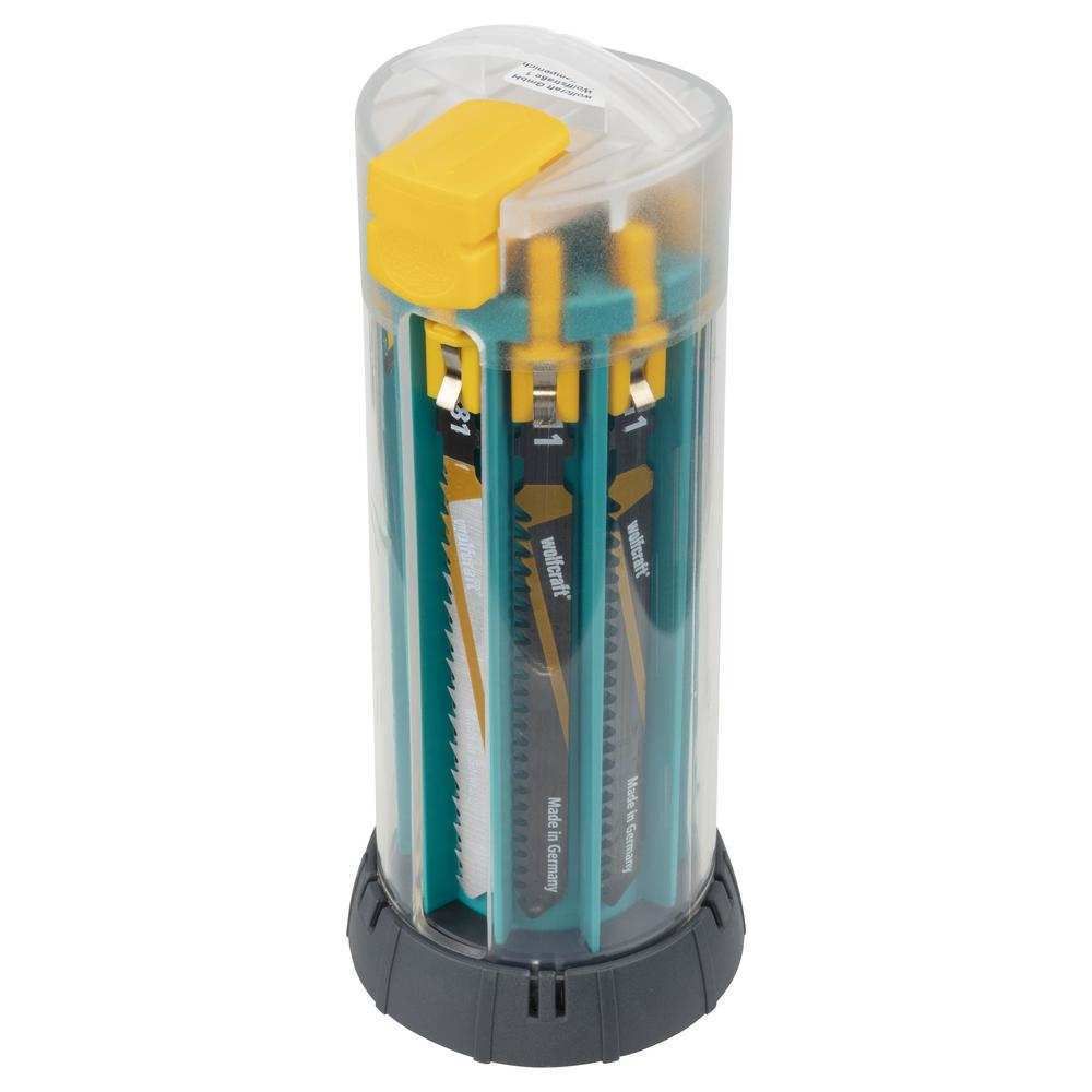 Wolfcraft Ubodne Pilice Za Drvo i Metal T-Prihvat PVC Kutija / 10 kom - 3559000 slika 1