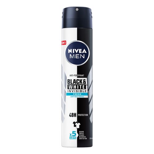 NIVEA Men Black&White Fresh dezodorans u spreju 200ml slika 1