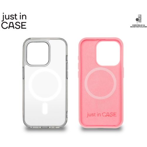 2u1 Extra case MAG MIX PLUS paket PINK za iPhone 15 Pro slika 3