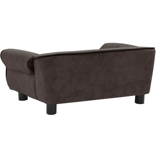 Sofa za pse smeđa 72 x 45 x 30 cm plišana slika 45