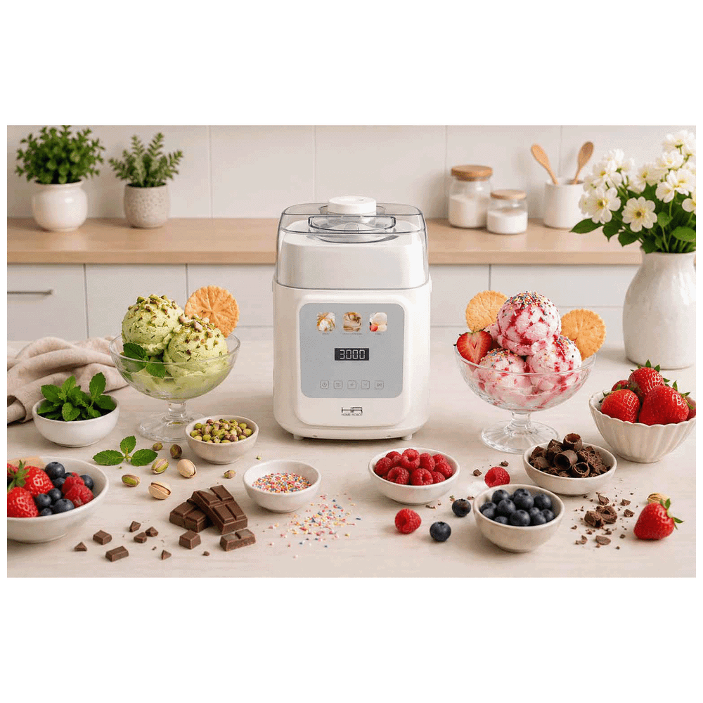 HOME Robot aparat za sladoled s kompresorom GELATO-500 / 1 l, 90 W  slika 4