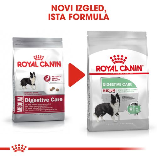 ROYAL CANIN CCN Medium Digestive, potpuna hrana za odrasle i starije pse srednje velikih pasmina (od 11 do 25 kg) - Stariji od 12 mjeseci - Psi skloni probavnim osjetljivostima, 3 kg slika 2