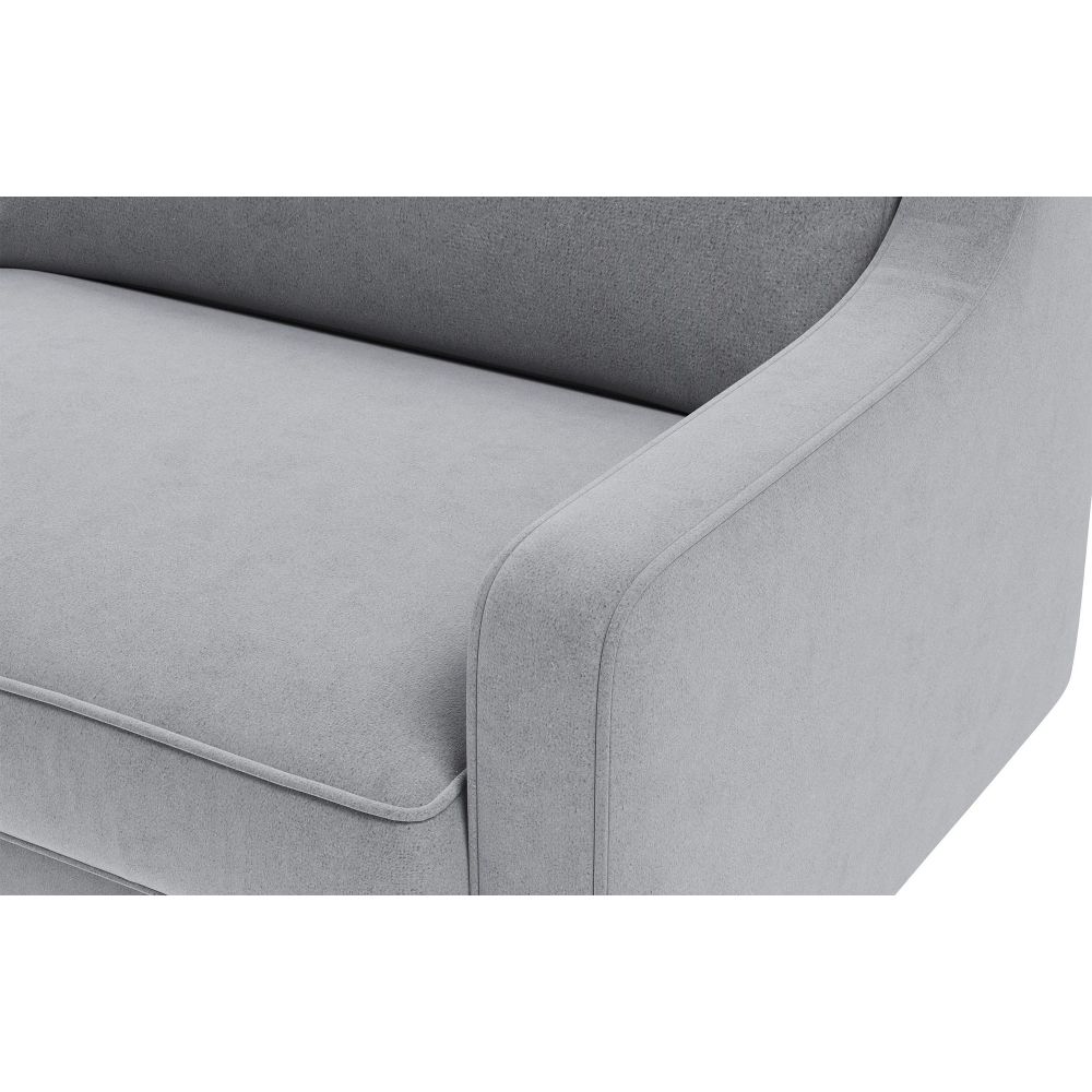 Fotelja Robin Loveseat - boje: siva magla orah slika 3