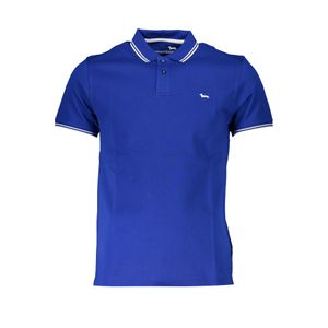 HARMONT &amp; BLAINE MEN'S SHORT SLEEVED POLO SHIRT BLUE