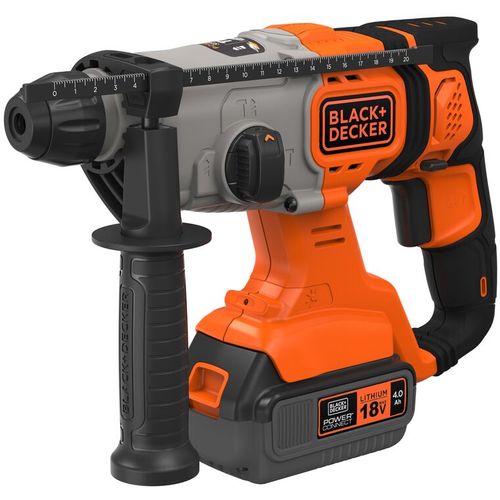 Black & Decker bcd900m1k aku udarna bušilica 18v, sds+ 4,0 ah baterija  slika 5