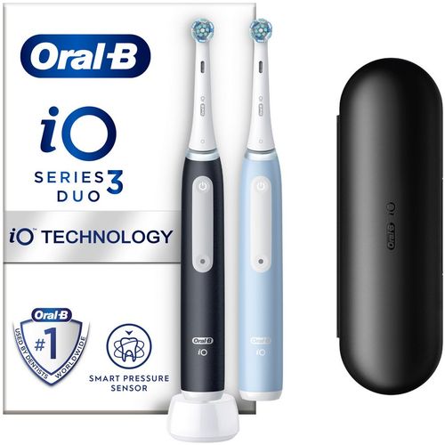 Oral-B električna četkica iO3 DUOPACK BLACK/BLUE slika 1