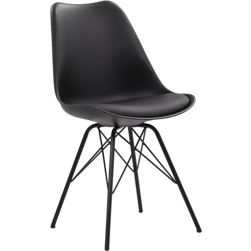 Blagovaonske stolice od umjetne kože 2 kom crne slika 44