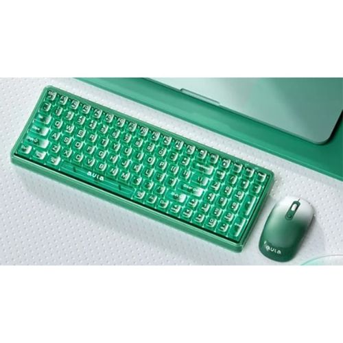 Tastatura i mis Aula AC210 Green combo, 2.4G slika 1