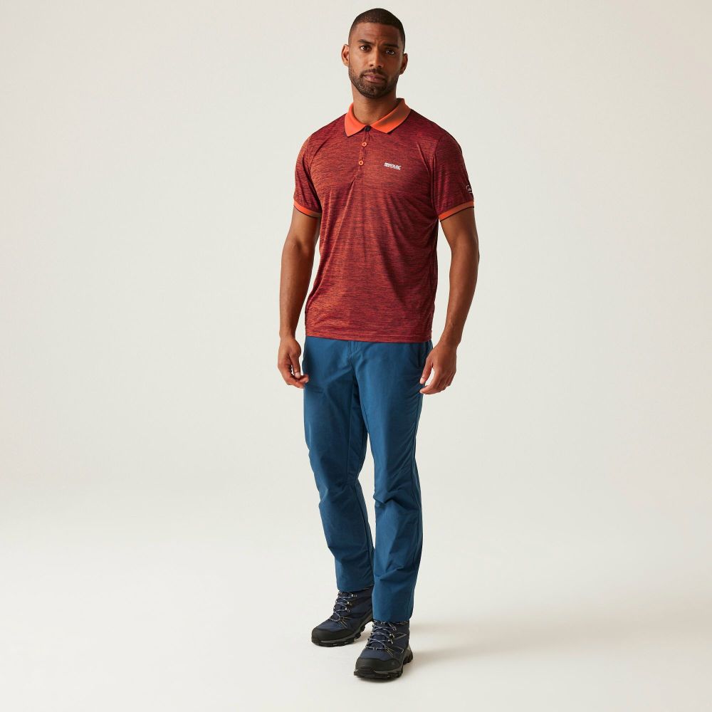 Regatta Muška polo majica kratkih rukava Remex II Tangerine Tango slika 5
