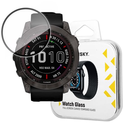 Wozinsky Watch Glass hibridno staklo za Garmin Fenix 7 crno slika 1