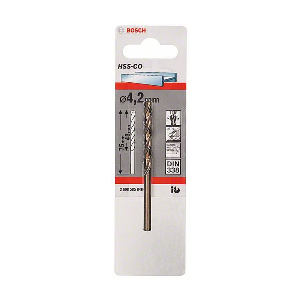 BOSCH Burgija HSS-Co 4.2 mm slika 2