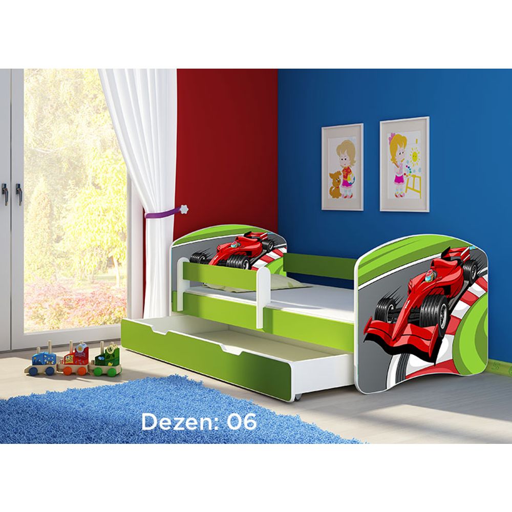 ACMA Dječiji krevet Acma II sa ladicom Green - 180x80cm - Dezen 06 slika 2