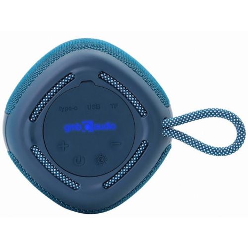 SPK-BT-LED-03-B Gembird Portable RGB LED Bluetooth speaker 5W, BT, FM, TF, USB, Handsfree, blue slika 2