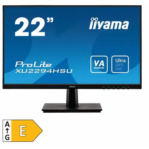 Iiyama monitor 21.5" XU2294HSU-B1 1920x1080/Full HD/VA/4ms/75Hz/HDMI/USB x2/DP/VGA/Zvučnici slika 1