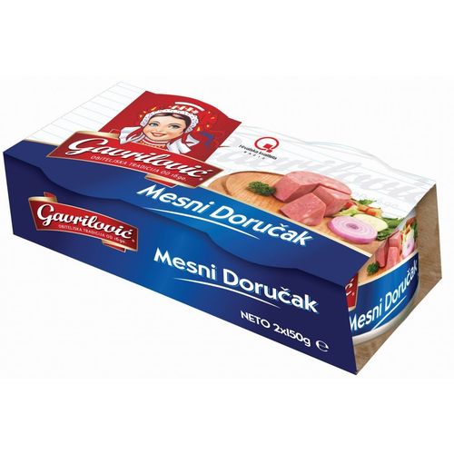 Gavrilović mesni doručak  2x150g slika 1