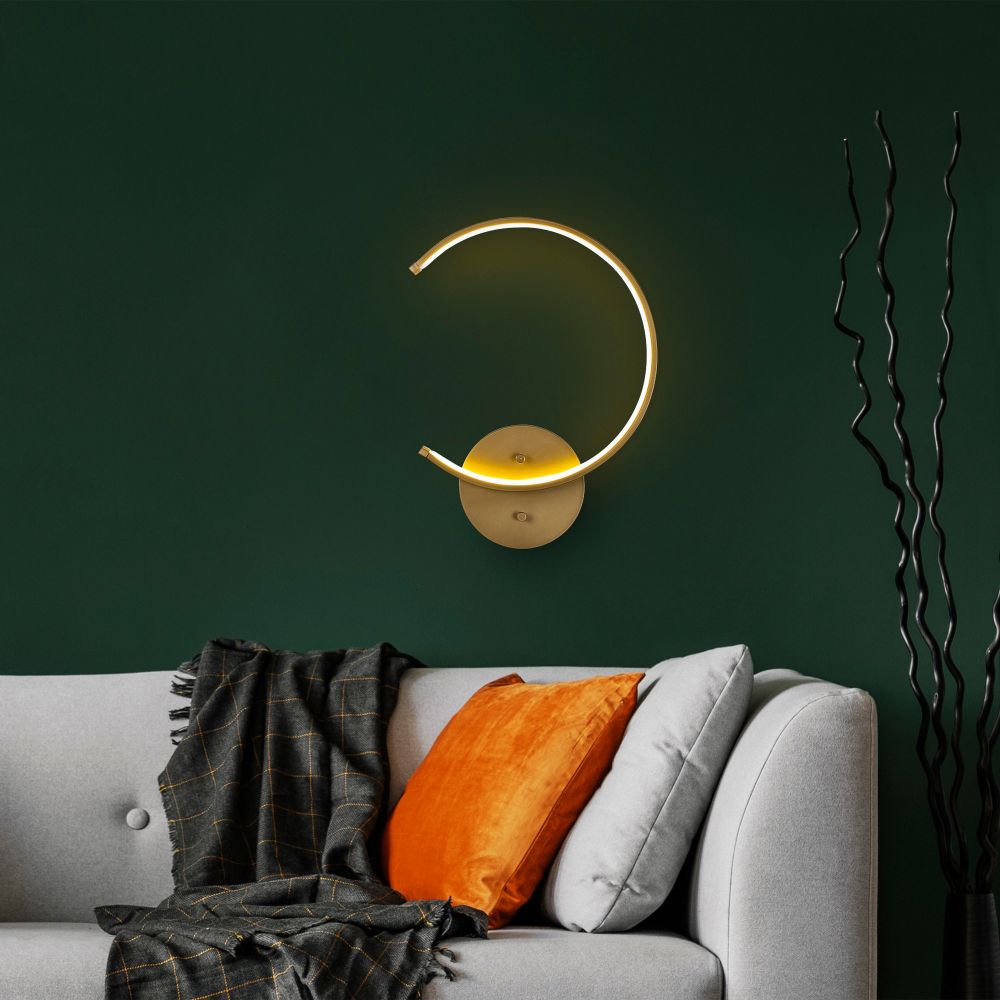 Lampa za zid Moon - 13329 u zlatnoj boji slika 3
