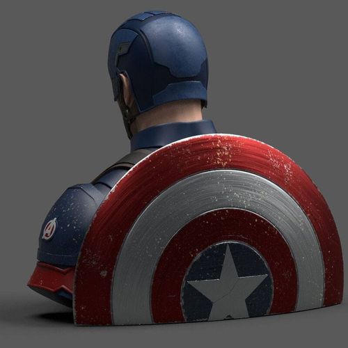 Marvel Avengers Endgame Kapetan Amerika Kasica Bista 20cm slika 3