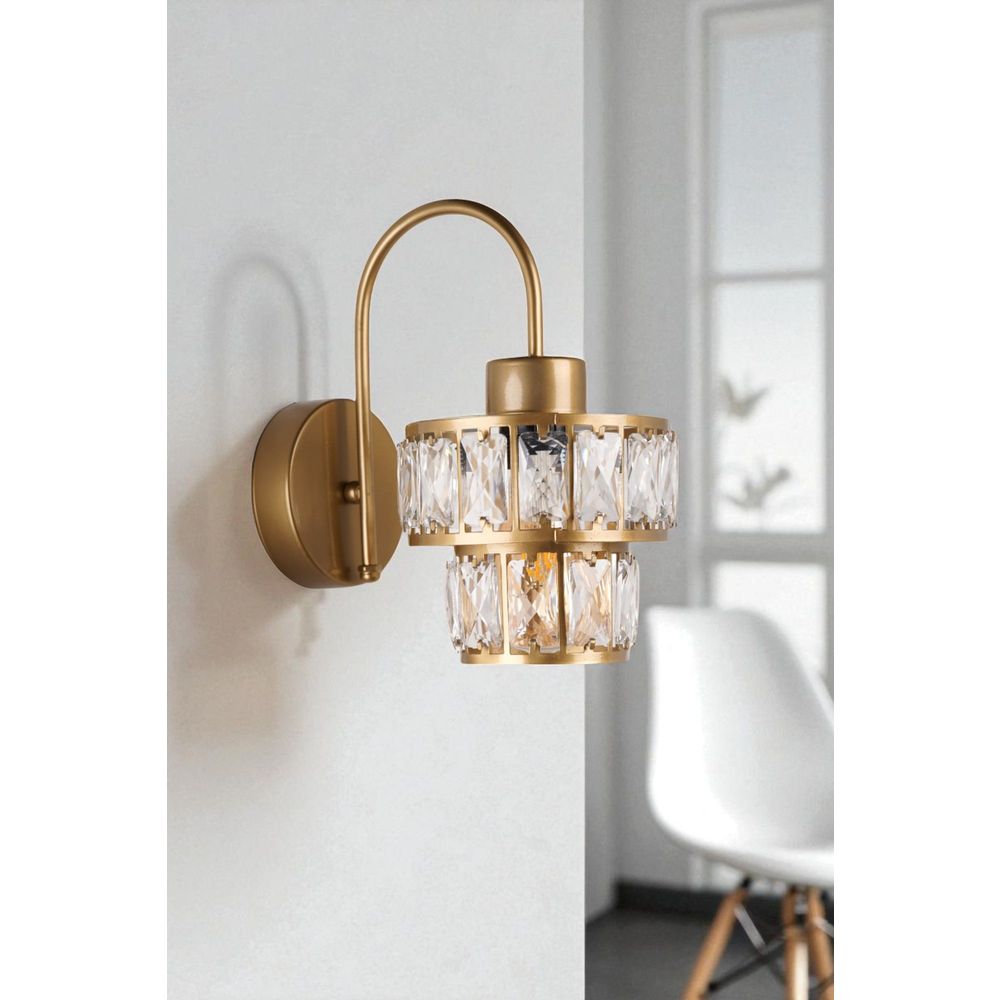 Opviq Zidna lampa 755, zlatna slika 1
