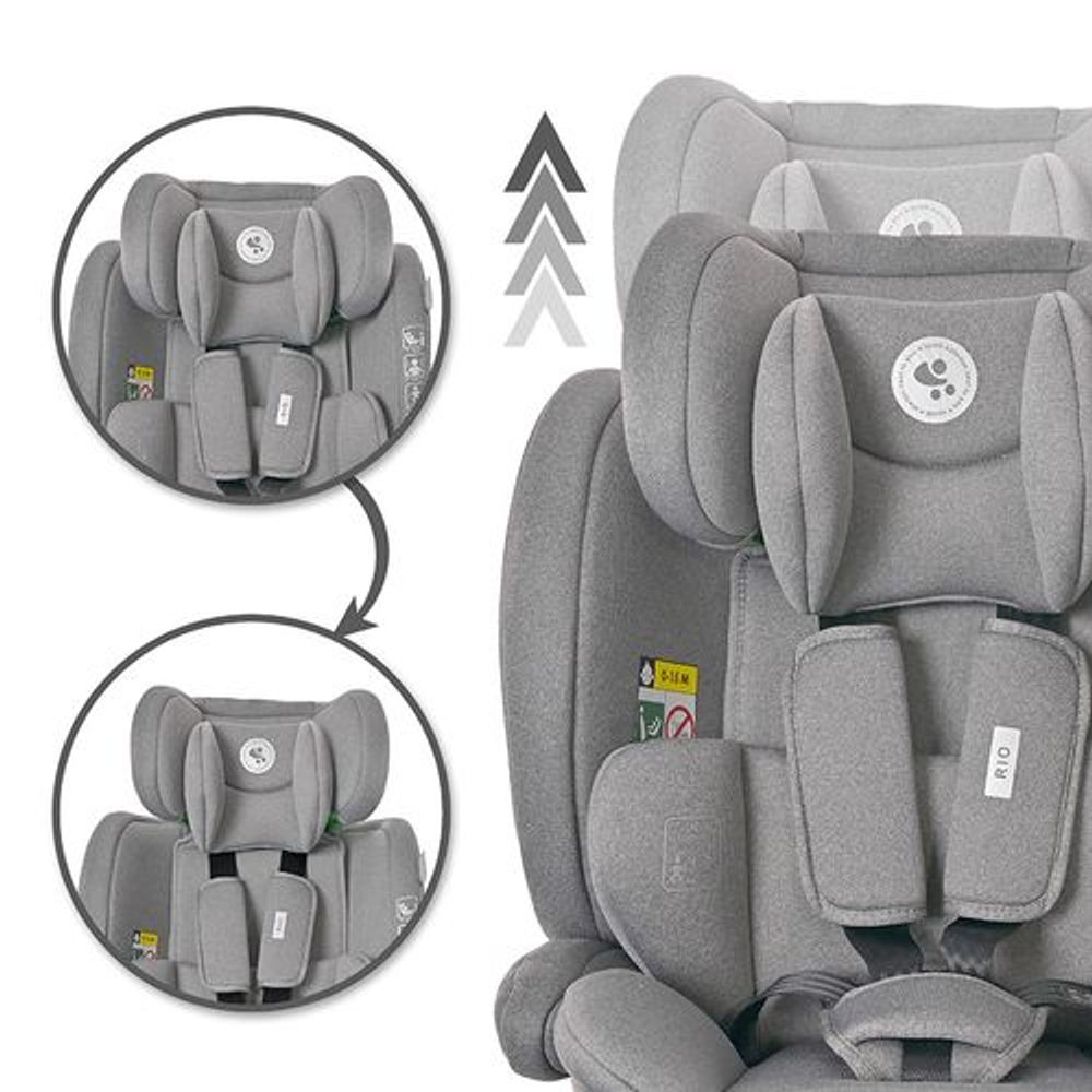 Lorelli Autosjedalica Rio 76-150cm Isofix, Grey slika 3