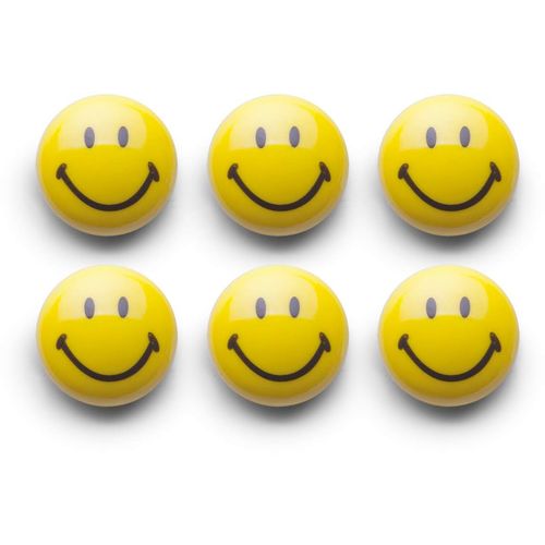 Zeller Set magneta Smiley, 6/1, Ø 3 cm, plastični slika 1