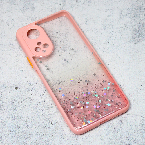 Maska Frame Glitter za Honor X7 roze slika 1