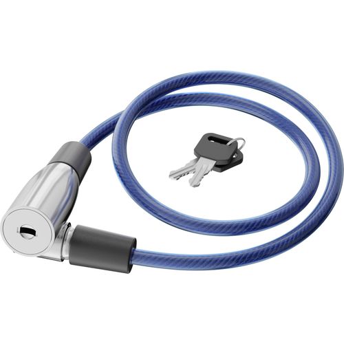 Basi ZR 300 kabelski lokot  plava boja  zaključavanje ključem slika 2