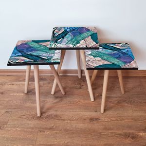 Nesting Table Set (3 komada) - Višebojni