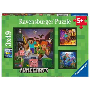 Minecraft puzzle 3 x 49 kom