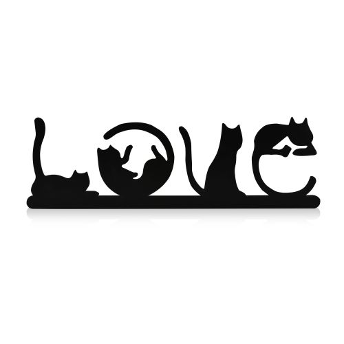 Wallity Cat Love - Dekorativno LED osvetljenje u žutoj boji slika 7