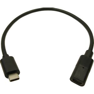 Cliff USB kabel  USB-C® utičnica, USB-C® utikač 0.30 m crna  FCR72000