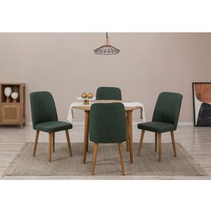 Vina 1070 - Ekstenzibilni Sto i Set Stolica od Atlantske Borovine (5 Komada)