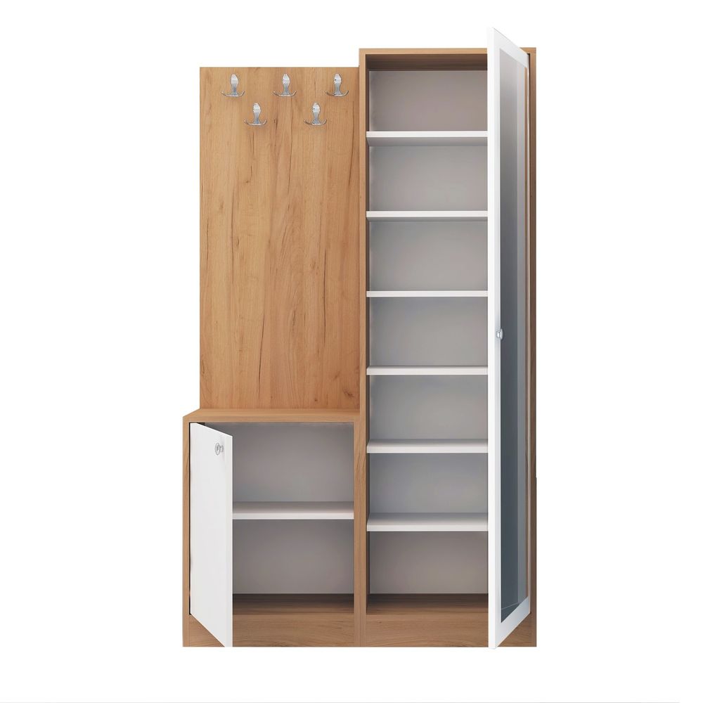 Hall stand Broc - Orah i Bijela slika 3