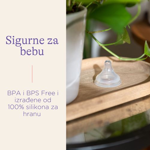 Lansinoh NaturalWave® Duda za bočicu, mali protok - 2 kom slika 5