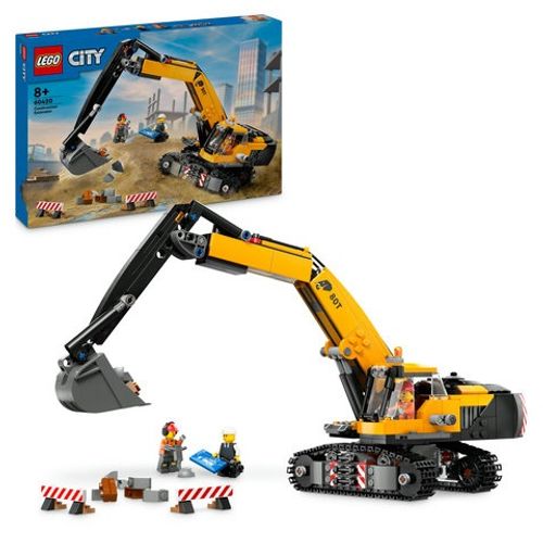 LEGO® CITY 60420 Žuti građevinski bager slika 1