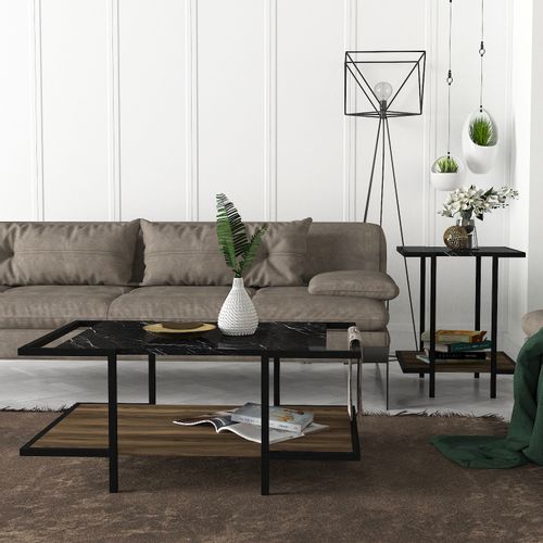 Minerva Walnut
Black Coffee Table slika 2